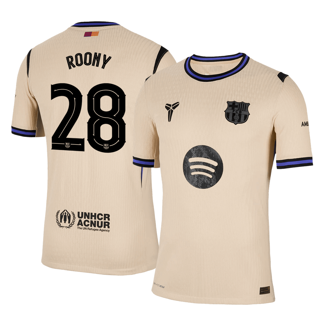 Barcelona ROONY #28 Pryč Fotbalový dres 2025/26 - verze pro hráče - UCL