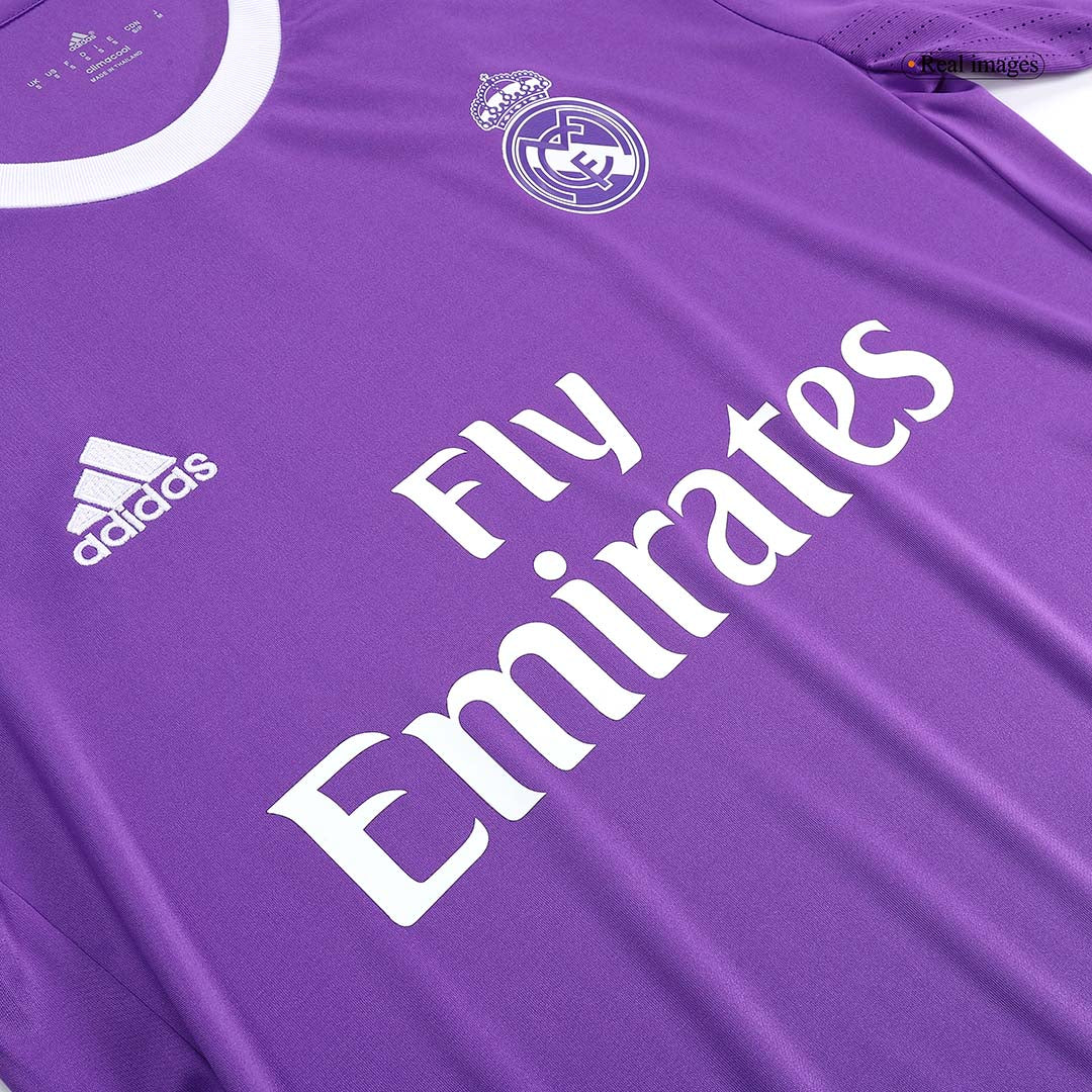 Venku Retro fotbalový dres Real Madrid s dlouhým rukávem 2016/17