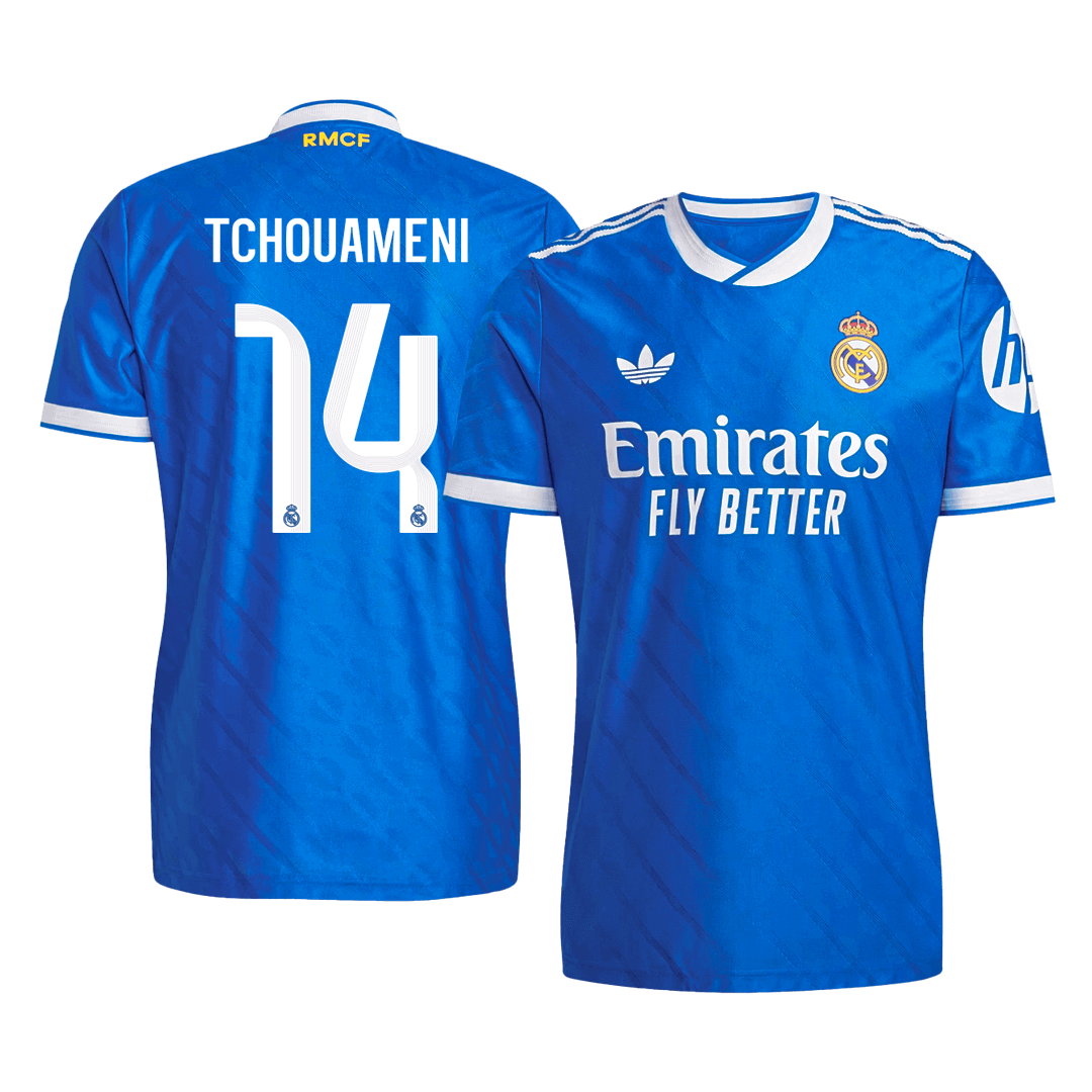 Real Madrid TCHOUAMENI #14 Třetí pryč Fotbalový dres 2025/26 - verze pro hráče
