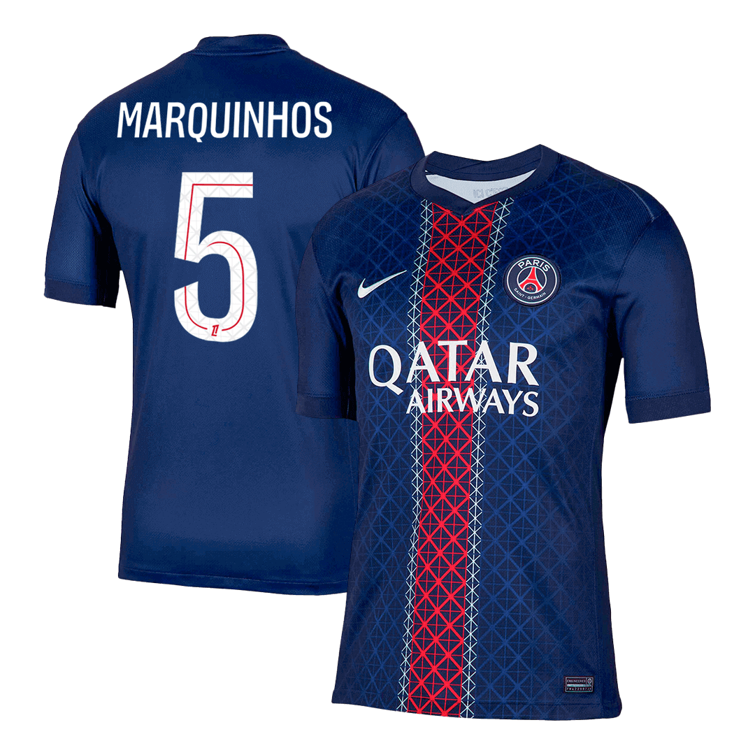 Pánský domácí fotbalový dres PSG MARQUINHOS #5 2025/26