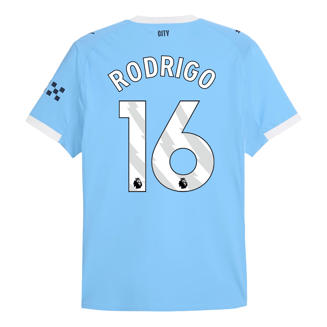 Manchester City RODRIGO #6 Domácí fotbalový dres 2025/26 – verze pro hráče