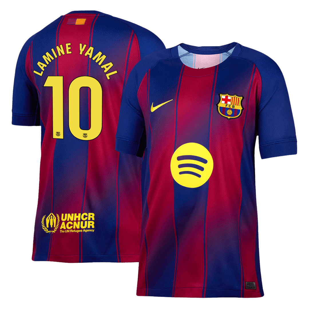 Pánský domácí fotbalový dres Barcelona LAMINE YAMAL #10 2025/26