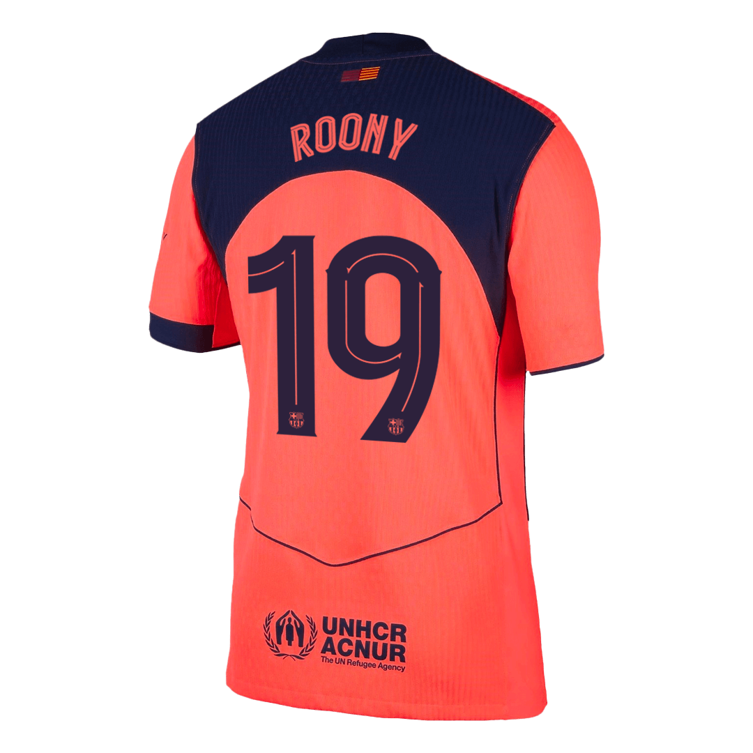 Barcelona ROONY #19 Třetí pryč Fotbalový dres 2025/26 - verze pro hráče - UCL