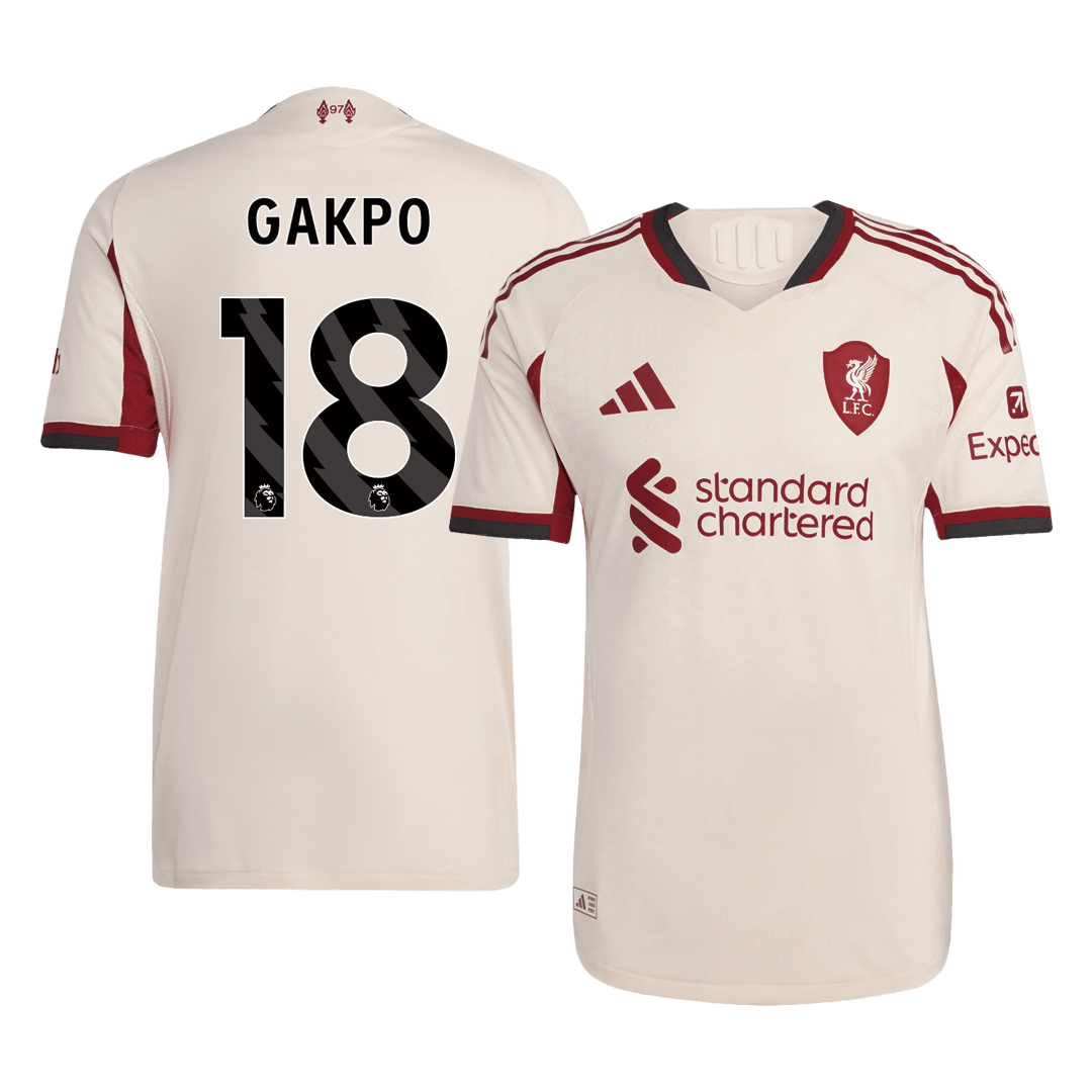 Liverpool GAKPO #18 Pryč Fotbalový dres 2025/26 - verze pro hráče