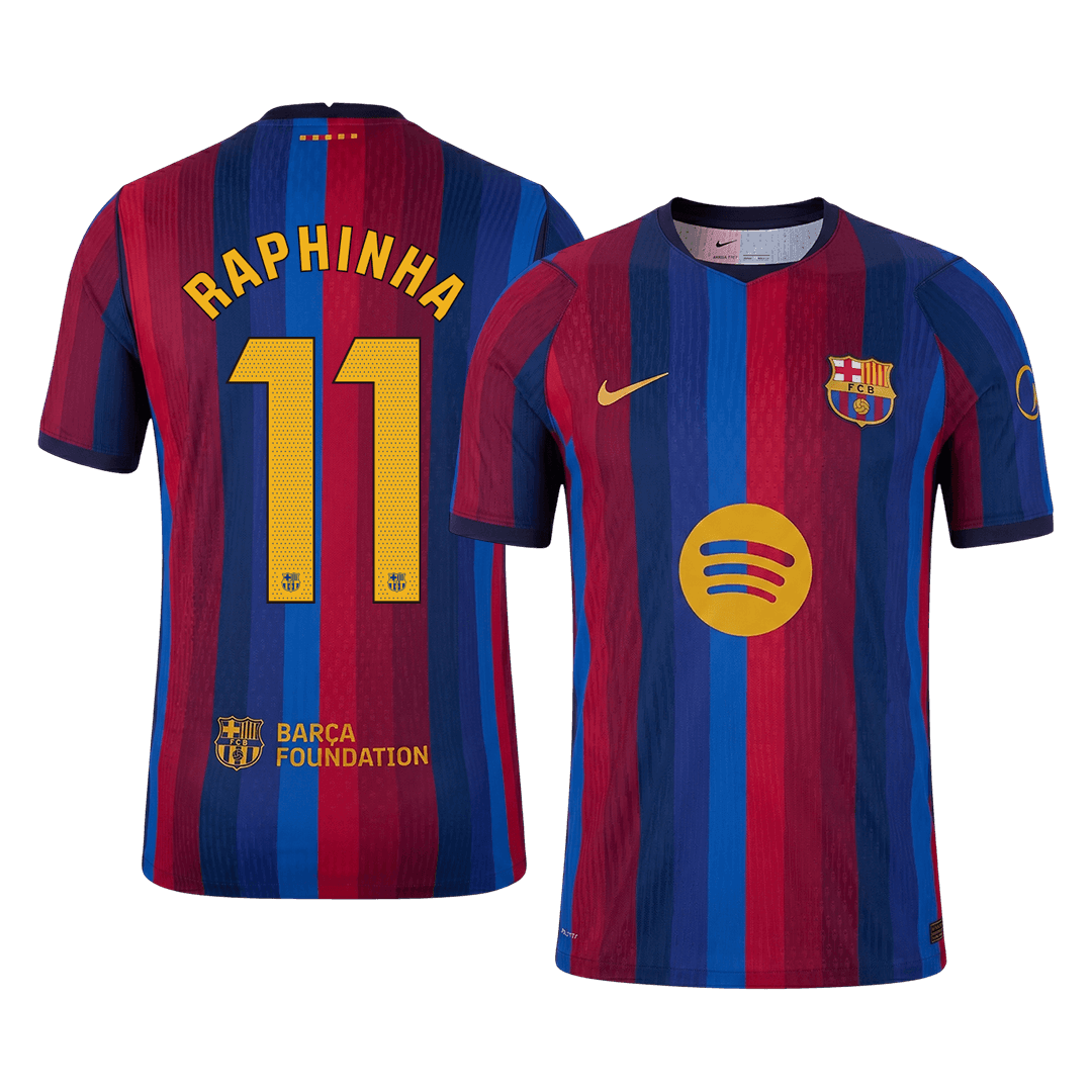 Barcelona RAPHINHA #11 Domov Fotbalový dres 2026/27 - verze pro hráče