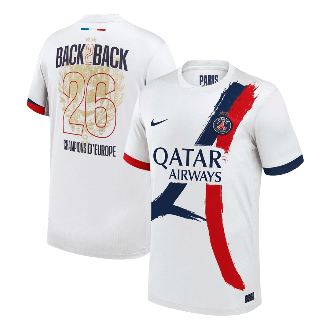 Pánské PSG Champions of Europe #26 Pryč Fotbalový dres 2024/26