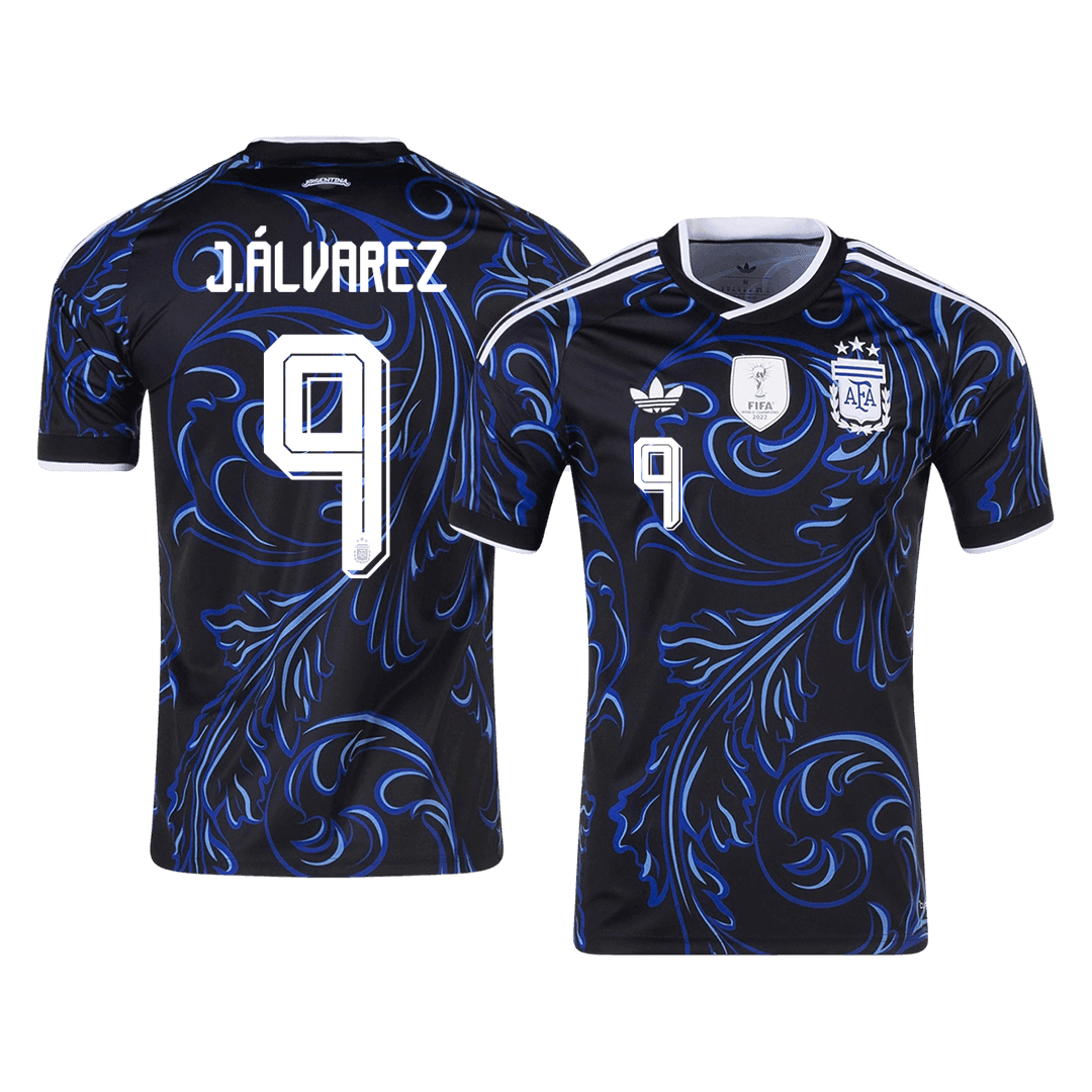 Pánské Argentina J. ÁLVAREZ #9 Pryč Fotbalový dres Mistrovství světa 2026