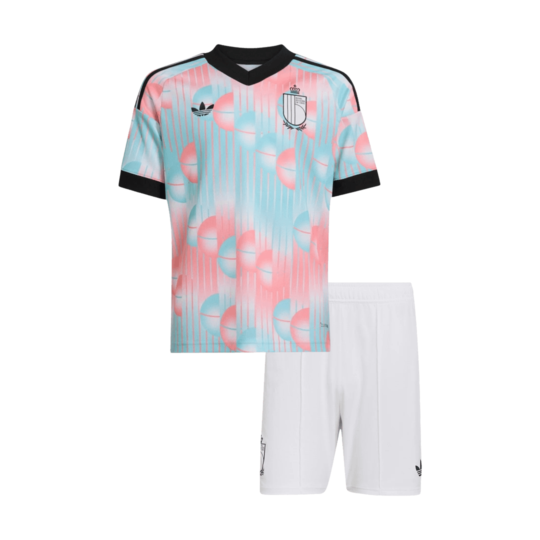 Děti Belgium Pryč Fotbalový dres Kit(dres + šortky) Mistrovství světa 2026
