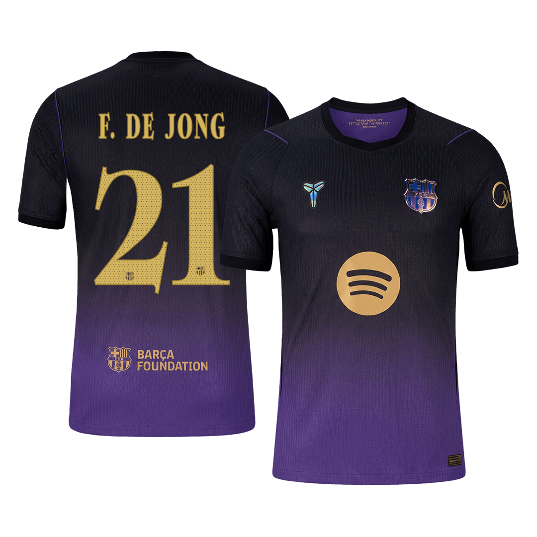 Barcelona F. DE JONG #21 Pryč Fotbalový dres 2026/27 - verze pro hráče - UCL