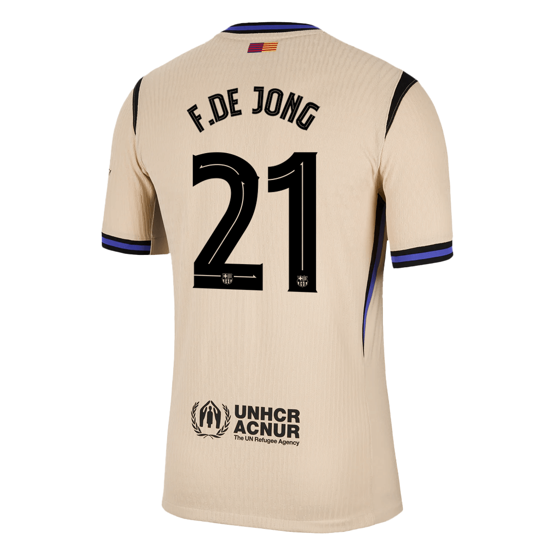 Barcelona F.DE JONG #21 Away Football Jersey 2025/26 – Player Version – UCL