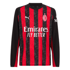Pánské AC Milan Domov Fotbalový dres s dlouhým rukávem 2025/26
